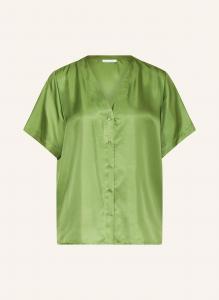 Шелковая блузка рубашка Mrs & Hugs, зеленый
