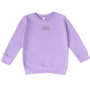 Толстовка с вышивкой rainbow heart для малышей The Juniper Shop, Lavender