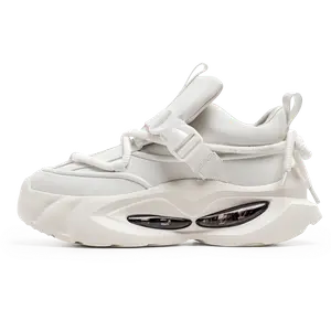 Bull charm Высокие износостойкие низкие массивные кроссовки мужские белые, цвет White