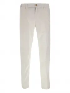 Чиносы с логотипом на пуговице Re-Hash, белый