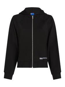 Толстовка с капюшоном на молнии KARL LAGERFELD JEANS Milano, черный