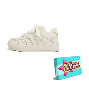 Женские противоскользящие износостойкие низкие кеды для скейтбординга STAE, белый