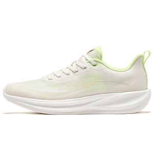 Erke Кроссовки для бега Water Float 6, мужские, низкие, цвет: микрокристаллический белый, флуоресцентный, цвет: росток зеленый