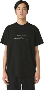 Футболка Snow Peak TS-25AU004 с изображением кострища, с коротким рукавом, мужская, женская, черный