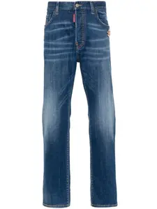 Узкие джинсы с логотипом DSQUARED2, синий