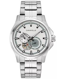 Мужские автоматические часы-браслет из нержавеющей стали 42 мм Caravelle