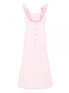 Платье миди с оборками Giambattista Valli, розовый