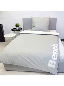 Постельное белье светло-серого/белого цвета Bench, 135x200 см