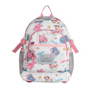 Рюкзак тканевый женский молочно-белый/королевский синий LOLA DESIGN