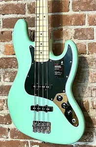 Бас-гитара Fender American Performer Jazz - сатиновый цвет Surf Green с грифом из клена, поддержите малый бизнес и купите ее здесь!
