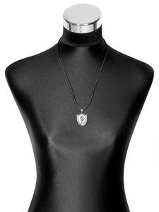 Adeliás Женское колье из нержавеющей стали, 55 см, серебряное