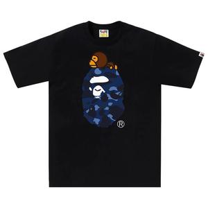Футболка BAPE Color Camo Milo On Big Ape Tee, Black/Navy