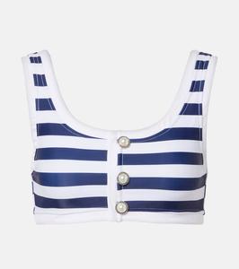 Грация с полосками топ бикини Same, Navy White Stripe