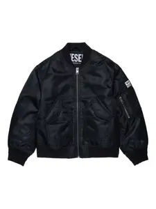 Бомбер на молнии Diesel Kids, черный