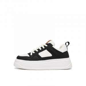 Антискользящие и износостойкие низкие скейтерские кроссовки для мужчин с эффектом увеличения роста Height Increasing LEE COOPER, бежевый/черный