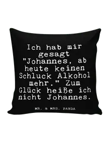 Подушка Mr. & Mrs. Panda, черный