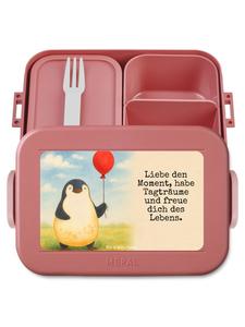Mr. & Mrs. Panda Дизайн воздушного шарика в виде пингвина для ланчбокса с надписью пастельно-красного цвета