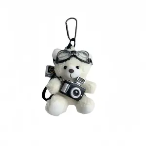 Плюшевый кулон для бадминтона pilot bear высотой 10 см LOGISTAR, Pilot белый Bear Cameras Bear