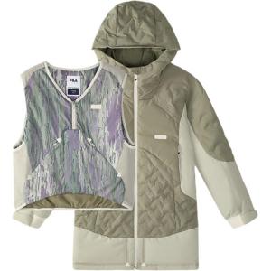 FILA KIDS Пуховик 2-предметный комплект green khaki для подростков