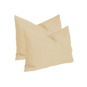 Набор из 2 наволочек цвета экрю 30х50 см, структурированный льняной чехол, декоративная подушка Haus und Deko