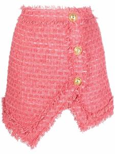 Balmain твидовая мини-юбка, розовый