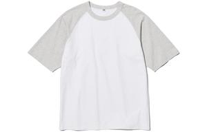 Футболка мужская Uniqlo, белый/серый