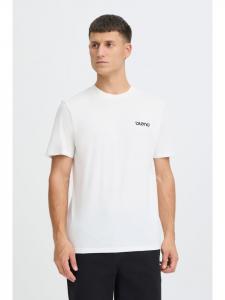 BLEND Рубашка с круглым вырезом BHMFlow белого цвета