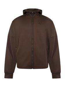 Толстовка с капюшоном на молнии SikSilk Zip-Up Hoodie, коричневый