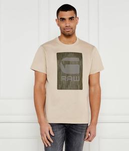 Футболка с изображением коробки для бургеров Loose fit G-Star Raw, желтый