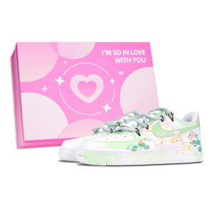 Кроссовки Air Force 1 Netherlands, износостойкие, низкие, для скейтбординга, унисекс, светло-зеленые Nike, Light Green