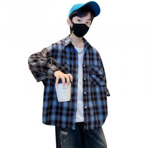 Детская повседневная рубашка с лацканом Moderate EASTERN CAMEL, синий