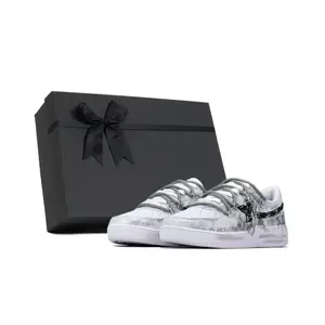 Кроссовки Air Force One с низким верхом для скейтборда, противоскользящие, износостойкие, мужские, серые XTEP, Gray