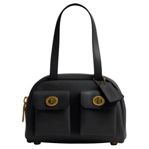 COACH Кожаная сумка через плечо женская маленькая черная