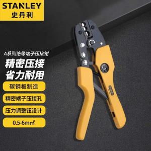 Клещи для обжима изолированных клемм Stanley серии A, клещи для обжима клемм 0,5–6 мм2, клещи для обжима клемм 84-844-22