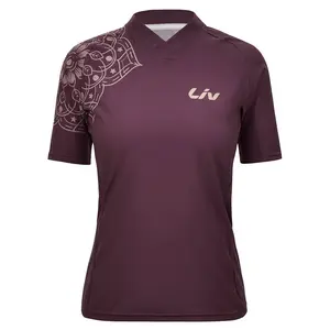 Джерси эндуро с коротким рукавом Liv Rush Mandala, фиолетовый