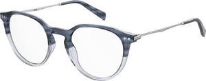 Круглые женские очки Levi's LV 5022 с диоптриями, Blue Horn/Demo Lens