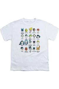 Футболка с коротким рукавом для подростков с супергероями DC Comics Gildan, белый