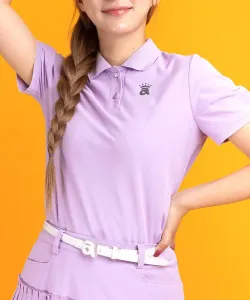 Быстросохнущая футболка-поло с пышными рукавами, защищающая от УФ-излучения Archivio, цвет Light Purple(079)