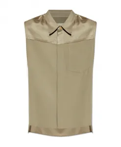 Рубашка без рукавов Ami Paris, зеленый