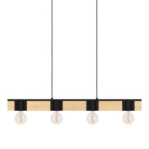 Подвесной светильник Eglo Bailrigg, сталь - 4-пламенная