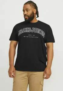 Университетская футболка jjecaleb ss oneneck noos, пожалуйста, распечатайте футболку Jack & Jones, Black