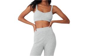Женское спортивное бельё Alo Yoga, серый/серый