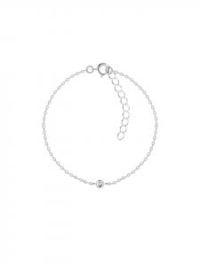 Alexander York Браслет SOLITARY, белый, из серебра 925 пробы