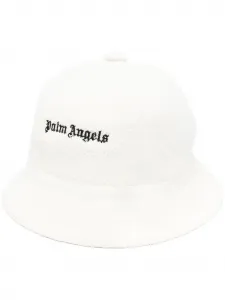 Панама из букле с вышитым логотипом PALM ANGELS, белый
