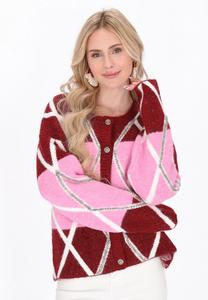 Кардиган IZIA Cardigan, Burgundy/Rose/Bordeaux