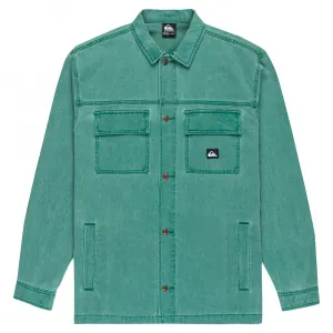 Рубашка с длинным рукавом Quiksilver Mohab Washed Twill, зеленый