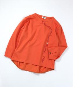 Пуловер с боковой заправкой