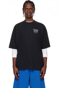 Футболка 'Global mf' Vetements, черный
