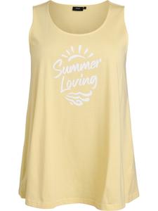 Топ Zizzi Vmy, светло-желтый
