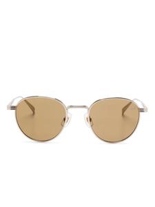Dunhill солнцезащитные очки в круглой оправе, золотой